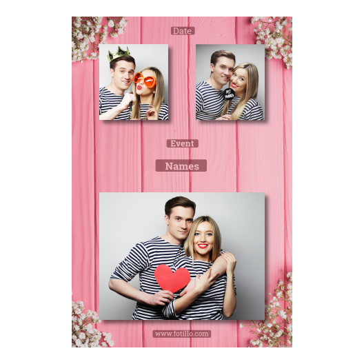 Różowe przyjęcie + deski + 318 brak ramki z podpisem Różowe przyjęcie + deski + 318 brak ramki z podpisem