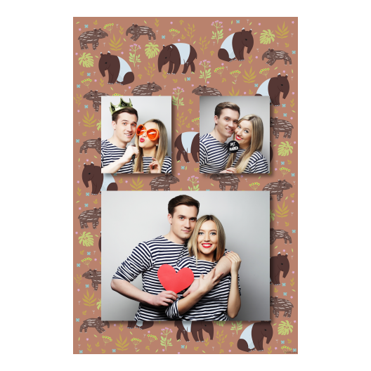 Dzień Tapira + liście i zwierzęta + 320 brak ramki Dzień Tapira + liście i zwierzęta + 320 brak ramki