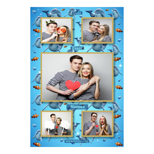 Dzień delfinów + ryby + 321 złoty z podpisem Dzień delfinów + ryby + 321 złoty z podpisem