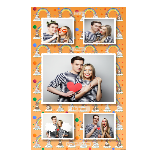 Dzień Sobowtóra + tęcze i króliki + 321 biały z podpisem Dzień Sobowtóra + tęcze i króliki + 321 biały z podpisem