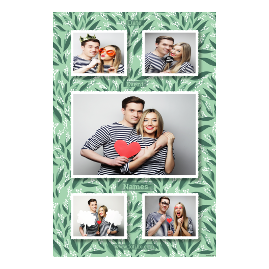 Dzień Konwalii + liście + 321 biały z podpisem Dzień Konwalii + liście + 321 biały z podpisem