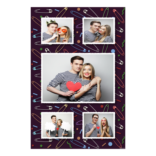 Dzień agrafki + kolaż + 321 biały Dzień agrafki + kolaż + 321 biały