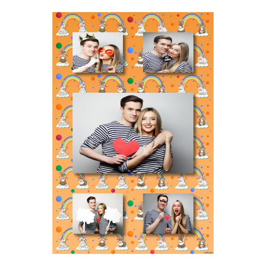 Dzień Sobowtóra + tęcze i króliki + 321 brak ramki Dzień Sobowtóra + tęcze i króliki + 321 brak ramki