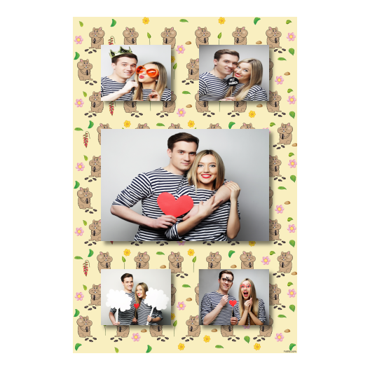 Dzień chomika + kwiaty + 321 brak ramki Dzień chomika + kwiaty + 321 brak ramki