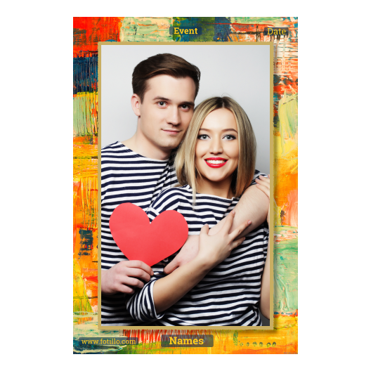 Obraz + kwadraty + 322 złoty z podpisem Obraz + kwadraty + 322 złoty z podpisem