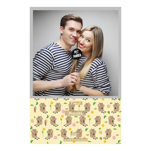 Dzień chomika + kwiaty + 325 z podpisem Dzień chomika + kwiaty + 325 z podpisem