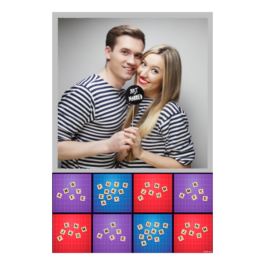 Dzień Scrabble + litery + 325 Dzień Scrabble + litery + 325