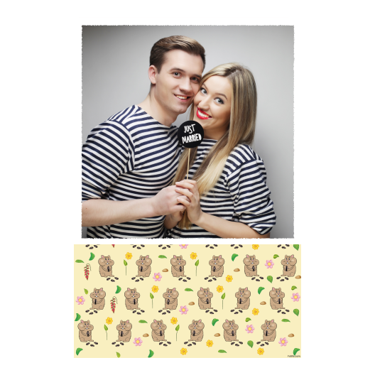 Dzień chomika + kwiaty + 325 biały Dzień chomika + kwiaty + 325 biały