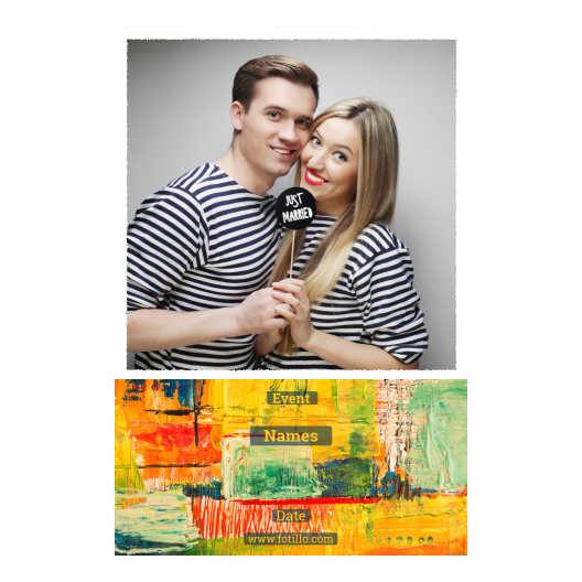 Obraz + kwadraty + 325 biały z podpisem Obraz + kwadraty + 325 biały z podpisem