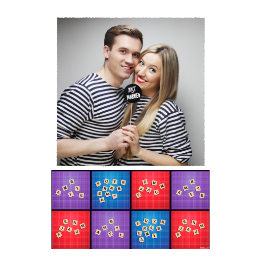 Dzień Scrabble + litery + 325 biały Dzień Scrabble + litery + 325 biały