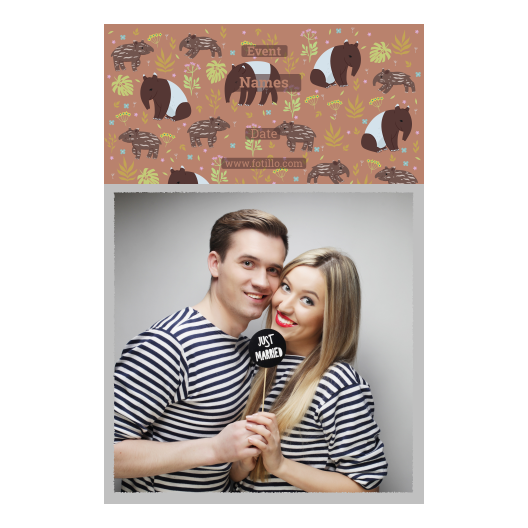 Dzień Tapira + liście i zwierzęta + 326 z podpisem Dzień Tapira + liście i zwierzęta + 326 z podpisem