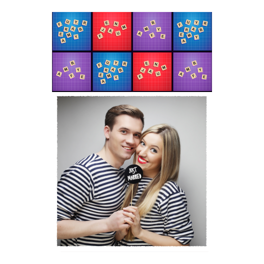 Dzień Scrabble + litery + 326 biały Dzień Scrabble + litery + 326 biały