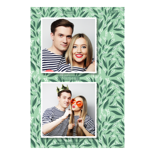 Dzień Konwalii + liście + 328 biały z podpisem Dzień Konwalii + liście + 328 biały z podpisem