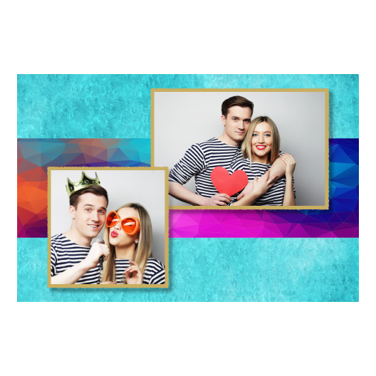 Niebieska impreza + trójkąty + 401 złoty Niebieska impreza + trójkąty + 401 złoty