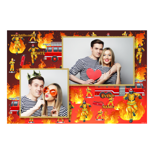 Dzień Strażaków + ogień + 401 złoty z podpisem Dzień Strażaków + ogień + 401 złoty z podpisem