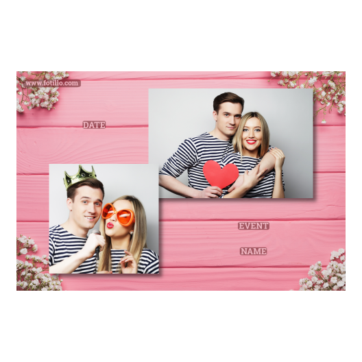 Różowe przyjęcie + deski + 401 brak ramki z podpisem Różowe przyjęcie + deski + 401 brak ramki z podpisem