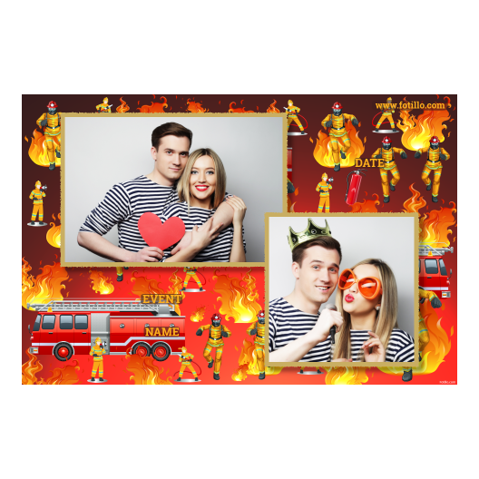 Dzień Strażaków + ogień + 402 złoty z podpisem Dzień Strażaków + ogień + 402 złoty z podpisem