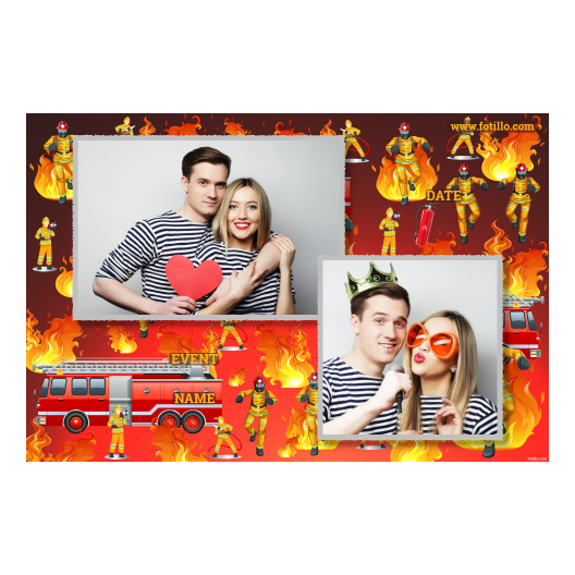 Dzień Strażaków + ogień + 402 z podpisem Dzień Strażaków + ogień + 402 z podpisem