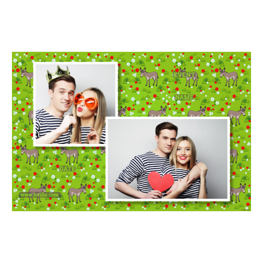 Dzień Osła + kwiaty, zwierzęta + 403 biały z podpisem Dzień Osła + kwiaty, zwierzęta + 403 biały z podpisem