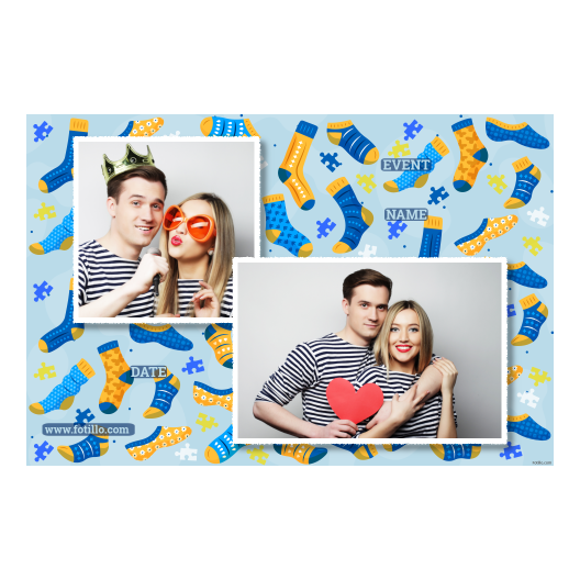 Dzień Zagubionej Skarpetki + łamigłówki + 403 biały z podpisem Dzień Zagubionej Skarpetki + łamigłówki + 403 biały z podpisem