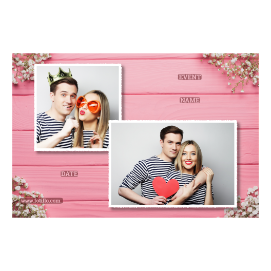 Różowe przyjęcie + deski + 403 biały z podpisem Różowe przyjęcie + deski + 403 biały z podpisem