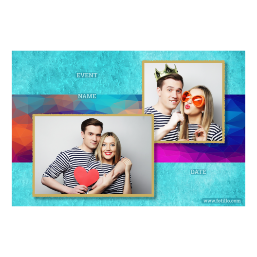 Niebieska impreza + trójkąty + 404 złoty z podpisem Niebieska impreza + trójkąty + 404 złoty z podpisem