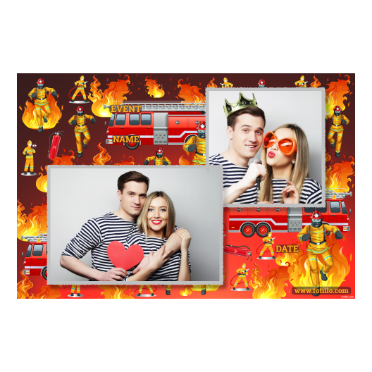 Dzień Strażaków + ogień + 404 z podpisem Dzień Strażaków + ogień + 404 z podpisem