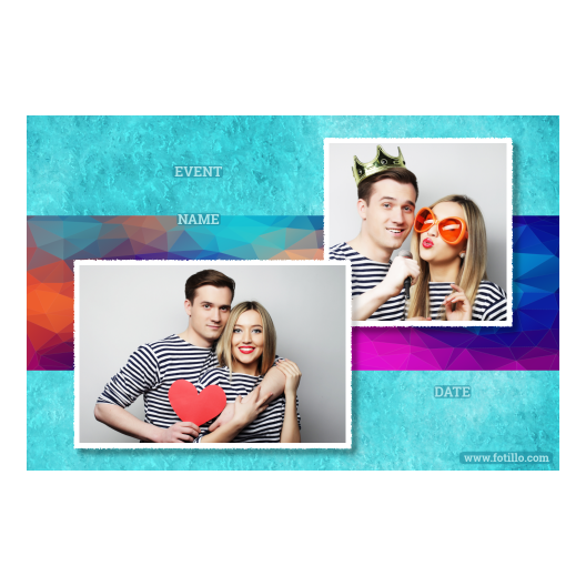 Niebieska impreza + trójkąty + 404 biały z podpisem Niebieska impreza + trójkąty + 404 biały z podpisem