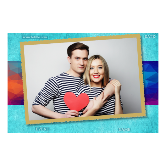 Niebieska impreza + trójkąty + 405 złoty z podpisem