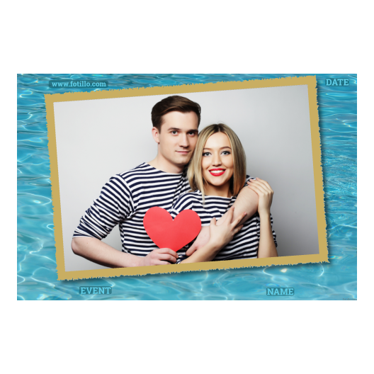 Woda + fale + 405 złoty z podpisem Woda + fale + 405 złoty z podpisem