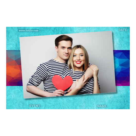 Niebieska impreza + trójkąty + 405 brak ramki z podpisem