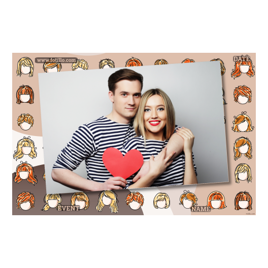 Ddzień peruki 405 brak ramki z podpisem Ddzień peruki 405 brak ramki z podpisem