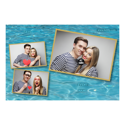 Woda + fale + 406 złoty z podpisem Woda + fale + 406 złoty z podpisem