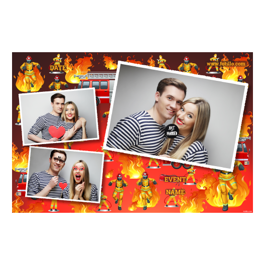 Dzień Strażaków + ogień + 406 biały z podpisem Dzień Strażaków + ogień + 406 biały z podpisem