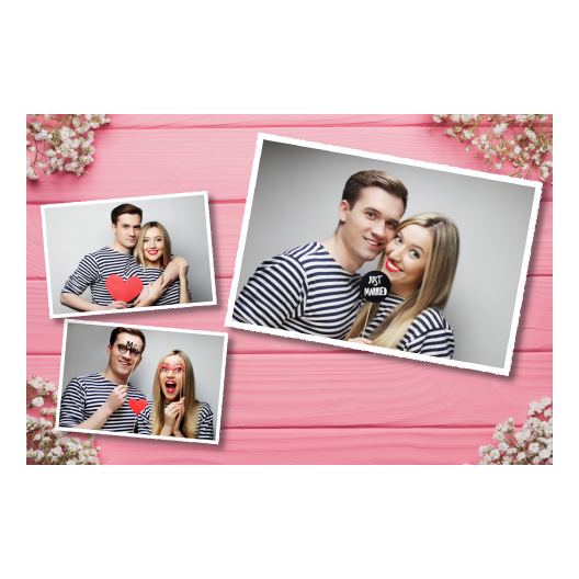 Różowe przyjęcie + deski + 406 biały Różowe przyjęcie + deski + 406 biały