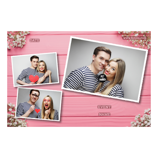 Różowe przyjęcie + deski + 406 biały z podpisem Różowe przyjęcie + deski + 406 biały z podpisem