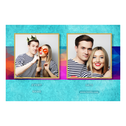 Niebieska impreza + trójkąty + 407 złoty z podpisem Niebieska impreza + trójkąty + 407 złoty z podpisem