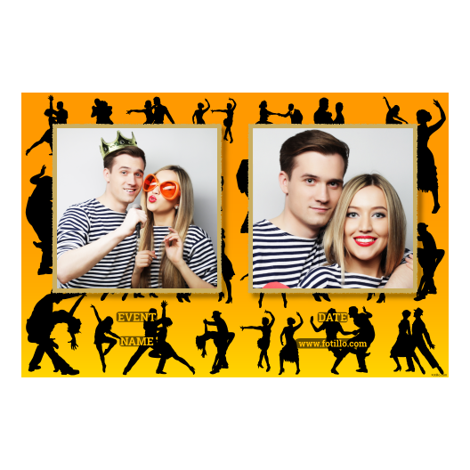 Dzień Tańca + ludzie + 407 złoty z podpisem Dzień Tańca + ludzie + 407 złoty z podpisem