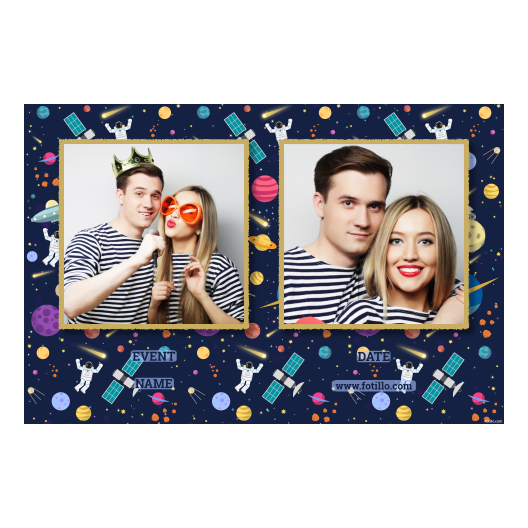 Dzień Kosmosu + planety i gwiazdy + 407 złoty z podpisem Dzień Kosmosu + planety i gwiazdy + 407 złoty z podpisem