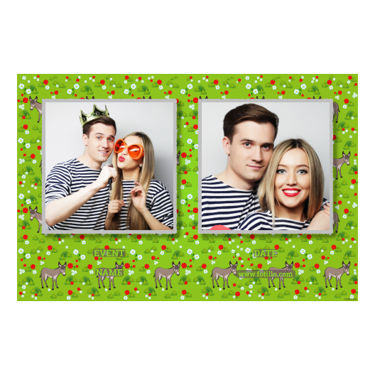 Dzień Osła + kwiaty, zwierzęta + 407 z podpisem Dzień Osła + kwiaty, zwierzęta + 407 z podpisem