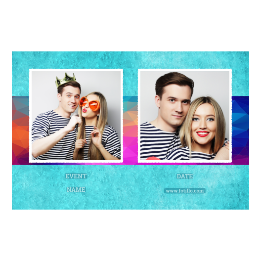 Niebieska impreza + trójkąty + 407 biały z podpisem Niebieska impreza + trójkąty + 407 biały z podpisem