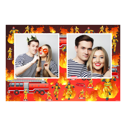 Dzień Strażaków + ogień + 407 biały Dzień Strażaków + ogień + 407 biały