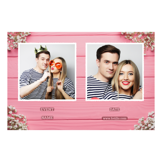 Różowe przyjęcie + deski + 407 biały z podpisem Różowe przyjęcie + deski + 407 biały z podpisem