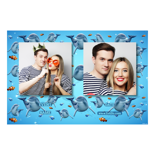 Dzień delfinów + ryby + 407 brak ramki z podpisem Dzień delfinów + ryby + 407 brak ramki z podpisem