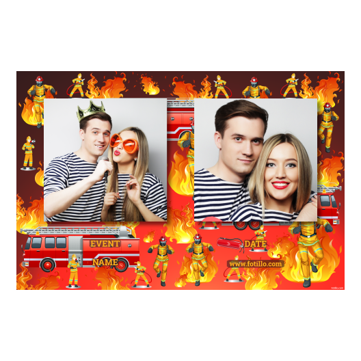 Dzień Strażaków + ogień + 407 brak ramki z podpisem Dzień Strażaków + ogień + 407 brak ramki z podpisem