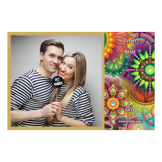 Mandale + kolaż + 408 złoty z podpisem Mandale + kolaż + 408 złoty z podpisem