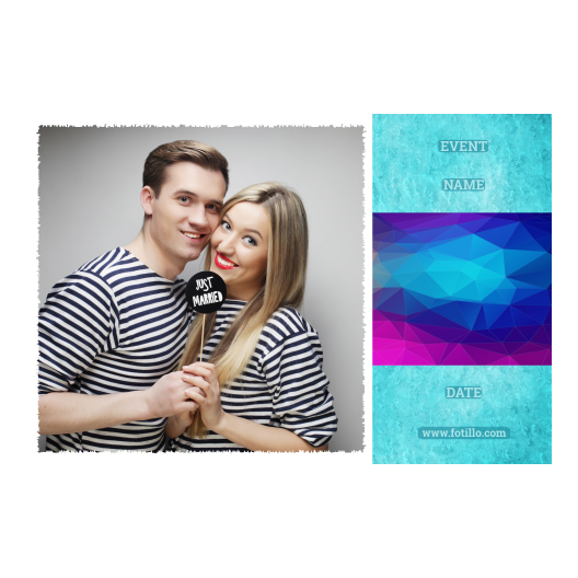 Niebieska impreza + trójkąty + 408 biały z podpisem Niebieska impreza + trójkąty + 408 biały z podpisem