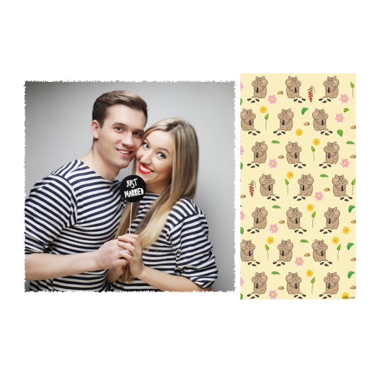 Dzień chomika + kwiaty + 408 biały Dzień chomika + kwiaty + 408 biały