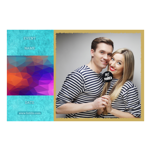 Niebieska impreza + trójkąty + 409 złoty z podpisem Niebieska impreza + trójkąty + 409 złoty z podpisem