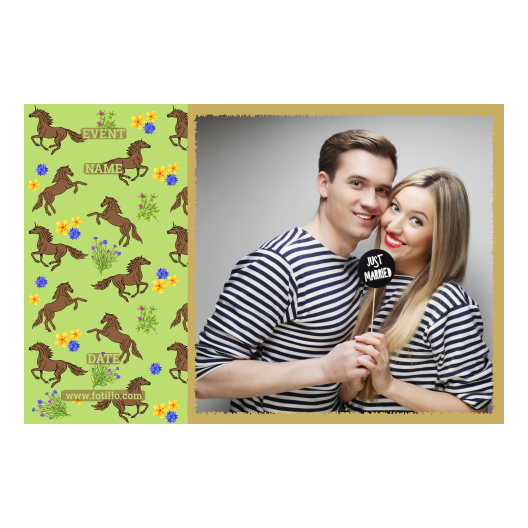 Dzień Konia + Zwierzęta, kwiaty + 409 złoty z podpisem Dzień Konia + Zwierzęta, kwiaty + 409 złoty z podpisem